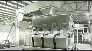 Automatic 4 head linear weighing pouch packing machine for washing powder