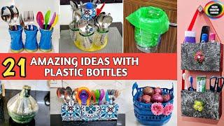 21 NO Cost & Low Cost Organizer ideas / plastic bottles | Home Organization ideas / waste material