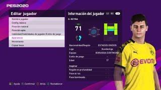 GIOVANNI REYNA BORUSSIA DORTMUND PES 2020