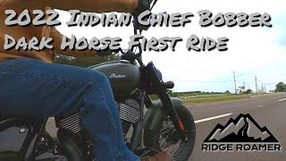 2022 Indian Chief Bobber Dark Horse First Ride - Ridge Roamer Reviews