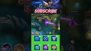 ZHASK 1 HIT COMBO 2023 | ZHASK BEST BUILD AND EMBLEM 2023 #shorts #mlbb