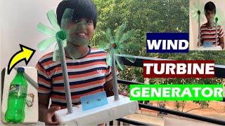 #How wind turbine works #Science Experiment using waste materials #Windmill working model #class5