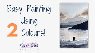 Beginner's Watercolour Tutorial + Tips On How To Paint People // Using Just 2 Colours!