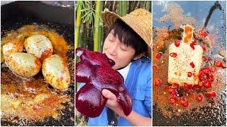 Popsicles Made Of Seafood And Braised Pork!|Chinese Mountain Forest Life And Food #Moo Tiktok #Fyp