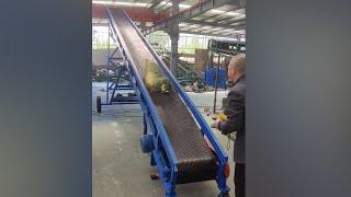 Hydraulic lifting belt conveyor (width 600mm and length 11 meters)