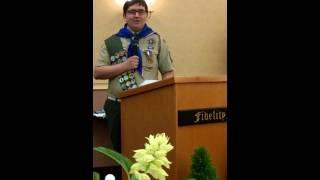 Sam's Eagle scout speech