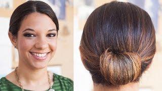 How To: Low Rolled Updo Hairstyle