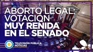 Aborto legal: votación muy reñida en el Senado