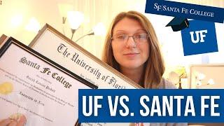 UNIVERSITY OF FLORIDA VS. SANTA FE COLLEGE | differences, SF to UF 60% transfer rate & my experience