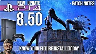 New PlayStation 4 Update 8.50 firmware  PS4 System Software Gaming News 2021