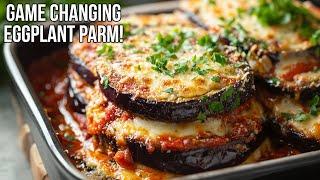 Circular Eggplant Parmigiana for Easy Serving