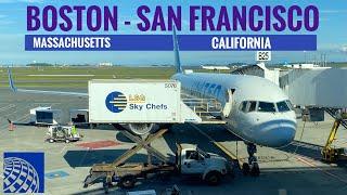 TRIPREPORT | United Airlines (ECONOMY) | Boeing 757-200 | Boston - San Francisco