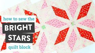 How to Sew the Bright Stars Quilt Block