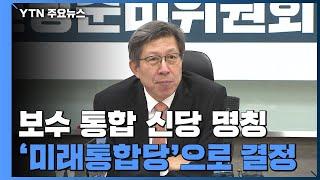 보수통합 신당명 '미래통합당' 확정...황교안 체제 유지 / YTN