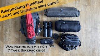 Bikepacking Packliste | Leichte Bikepacking Ausrüstung für eine Woche