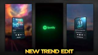 Trending Spotify Card Animation Video Editing | Spotify Lyrics Animation Edit In Alight Motion 