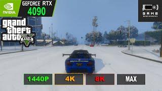 RTX 4090 | GTA 5 | STORY | ONLINE | 1440P | 4K | 8K | Max Settings Benchmark