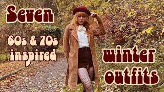 Seven winter outfits I 60s & 70s inspired outfit ideas