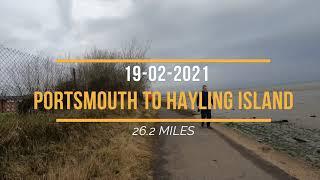 Portsmouth to Hayling Island Run...and back - 19/02/2021 with GoPro Hero 9