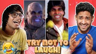 TRY NOT TO LAUGH WITH @souravjvlogs  (FUNNY MEMES)