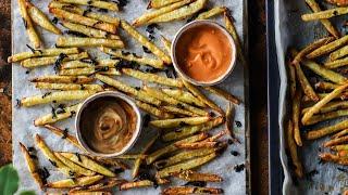 Crispy french fries » 4 recipes + dips + oven-baked 