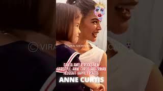 Dahlia Amélie rocks new hairstyle; Anne Curtis and Erwan Heussaff happily reacts