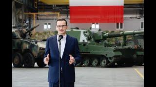 Mateusz Morawiecki podczas wizyty w Hucie Stalowa Wola S.A.