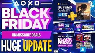 HUGE PlayStation BLACK FRIDAY 2024 Sales UPDATE - Official PlayStation DEALS Revealed!