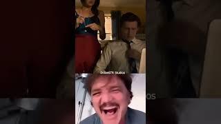 Pedro Pascal crying to Spiderman  #shorts