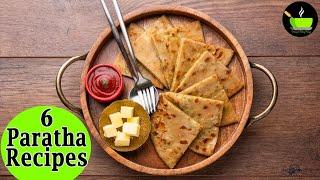 6 Paratha recipes | Indian flatbread recipes | Quick & Easy Dinner Recipes | Kids Lunch Box Recipes