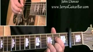 How To Play John Denver Rocky Mountain High (intro only)