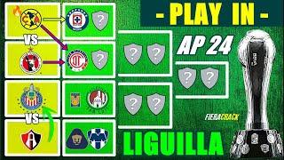  ASÍ SE JUGARAN LOS PARTIDOS de PLAY IN  Liga MX APERTURA 2024  EQUIPOS CLASIFICADOS a LIGUILLA