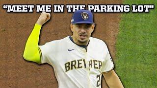 Willy Adames tells Jesse Winker to meet him in the parking lot, a breakdown