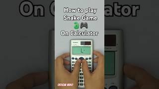  Playing Snake game on calculator  [official video] #shorts #viral #casio #calculator #gaming