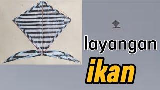 CARA MEMBUAT LAYANGAN IKAN || Iwak iwakan tulungagungan || Easy fish kite making