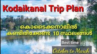 കൊടൈക്കനാലിൽ കണ്ടിരിക്കേണ്ട അടിപൊളി സ്ഥലങ്ങൾ |kodaikanal tourist places|kodaikanal travel guide