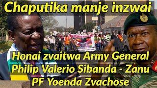 Honai Zvaitwa army General Philip Valerio Sibanda - Zanu PF Yoenda Zvachose 