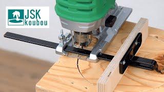 DIY Making Easy Circle Cutting Jig for Jigsaw