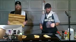 Cooking Video with no mic?!?!  The Chow Hall with Sgt Show and Tiny J: Shrimp Quesadillas