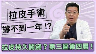 拉皮手術效果竟撐不到一年? 拉皮持久關鍵 - 第三區第四層! 你做的是「簡易版」拉皮嗎?｜林敬鈞醫師｜巨星整形外科