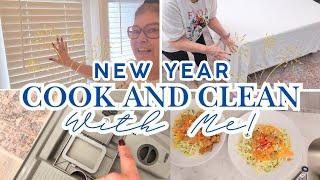 NEW YEAR  COOK AND CLEAN WITH ME! PLUS, HOMEMAKING TIPS YOU NEED TO KNOW!