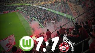 Wolfsburg - Köln 1:1 Stimmung Ultras Köln Auswärtsblock