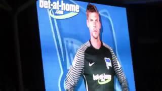 Hertha BSC - Mannschaftsaufstellung gegen Eintracht Frankfurt / 25.02.2017