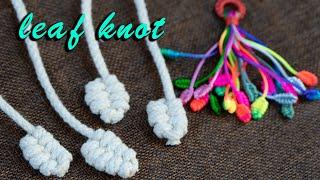 Macrame tutorial | HOW TO TIE A MACRAME LEAF KNOT | EASY MACRAME KNOTS