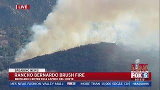 Fire burns in Rancho Bernardo