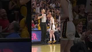 This Angle & Reaction to Caitlin Clark Hitting Three from Beyond her 22 Logo at Iowa 