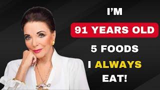 Joan Collins (91) | I eat top 5 foods - Her Secrets to Youth