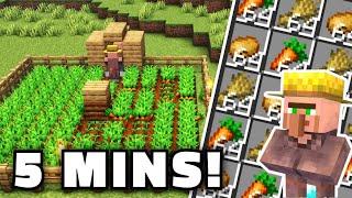 Automatic Villager Crop Farm in Minecraft 1.21 - Java and Bedrock!