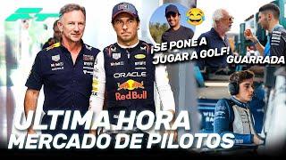 ¡¡ULTIMA HORA MERCADO de PILOTOS!! RED BULL AMENAZA a CHECO PEREZ, COLAPINTO FUTURO, GUARRADA a OCON