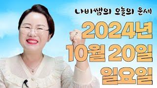 2024년 10월 20일 (일) 나비쌤의 오늘의 운세  종합운/연애운/금전운/행운의컬러/띠별운세/타로카드/사주팔자/주역타로